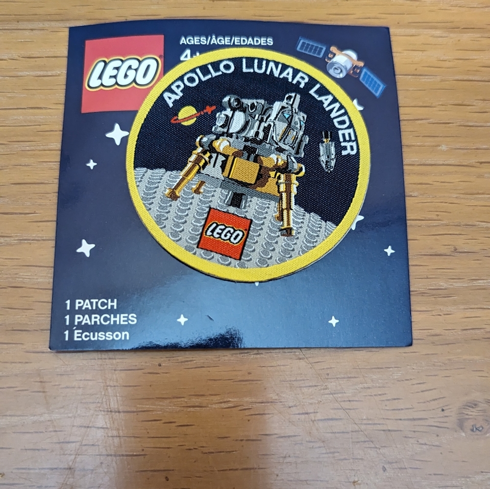 Lego Space Apollo Lunar Lander patch brand new